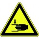 Danger écrasement des mains