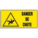 PANNEAU GRAND FORMAT DANGER DE CHUTE + PICTO