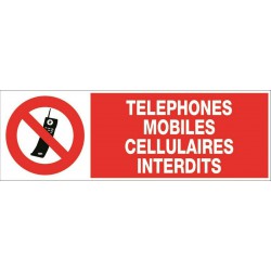 TELEPHONES MOBILES CELLULAIRES INTERDITS + PICTO