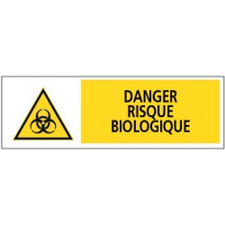 DANGER RISQUE BIOLOGIQUE + PICTO