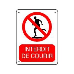 INTERDIT DE COURIR