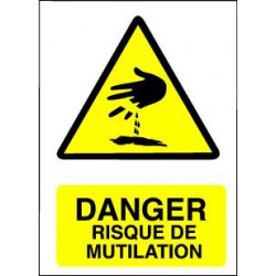 Danger RISQUE DE MUTILATION