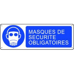 Panneau d'obligation MASQUES DE SECURITE OBLIGATOIRES