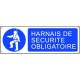 Panneau d'obligation HARNAIS DE SECURITE OBLIGATOIRE
