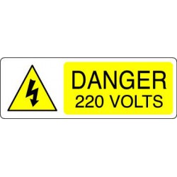 DANGER 220 VOLTS