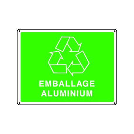 Panneau recyclage EMBALLAGE ALUMINIUM