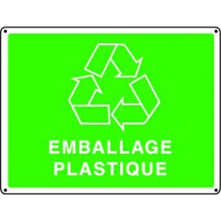 Panneau recyclage EMBALLAGE PLASTIQUE