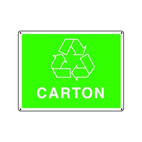 Panneau recyclage CARTON