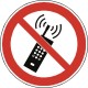 Panneau Interdiction d'Activer des Téléphones Mobiles