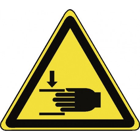 Panneau Danger Ecrasement des mains