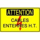 Panneau Attention Cables enterrés HT