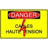 Panneau Danger Cables Haute Tension