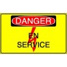 Panneau Danger En Service
