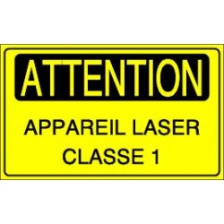 ATTENTION Appareil laser classe 1
