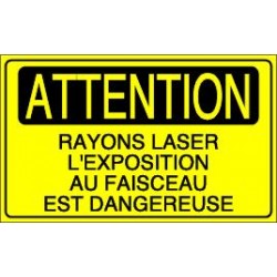 ATTENTION Rayons laser l'exposition au faisceau est dangereuse
