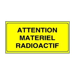 ATTENTION matériel radioactif