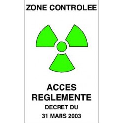 Zone controlée accès réglementé