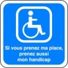 Panneau Parking Handicapé