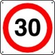 Panneau Limitation de Vitesse 30 KM/H