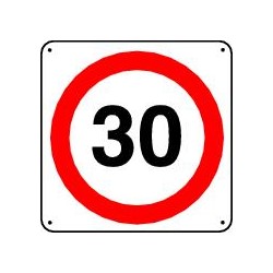 PANNEAU LIMITATION DE VITESSE 30 KM/H