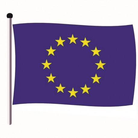 ﻿Pavillon Union Européenne en Tissu maille 100% polyester 40 x 50 cm
