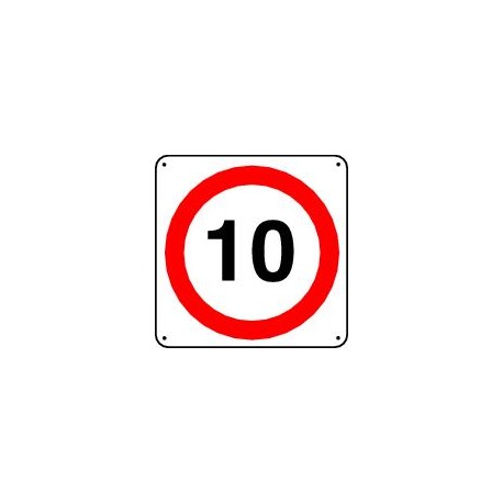 Panneau Limitation de Vitesse 10 KM/H