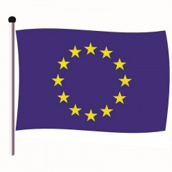 ﻿Pavillon Union Européenne en Tissu maille 100% polyester 120 x 180 cm