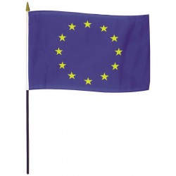 ﻿Drapeau Union Européenne en tissu maille 100% polyester 40 x 50 cm