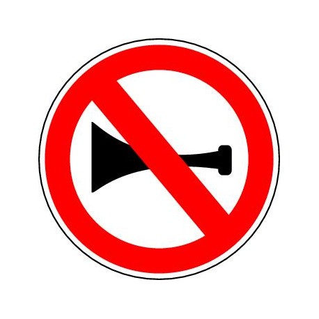 ﻿Panneaux alu Signaux sonores interdits