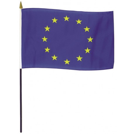 ﻿Drapeau Union Européenne en tissu maille 100% polyester 100 x 150 cm