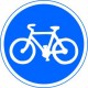 ﻿Panneaux alu Piste ou bande obligatoire pour les cycles sans side-car ou remorque