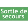 ETIQUETTE ADHESIVE POUR BLOCS AUTONOMES D'ECLAIRAGES DE SECURITE