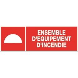 PANNEAU ENSEMBLE D'EQUIPEMENT D'INCENDIE + PICTO