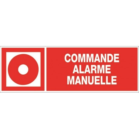 PANNEAU COMMANDE ALARME MANUELLE + PICTO