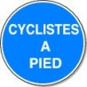 Panneau Cyclistes à Pied