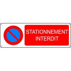 Panneau d'interdiction STATIONNEMENT INTERDIT
