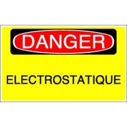Panneau : Danger Electrostatique