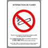 Panneau : Interdiction de fumer