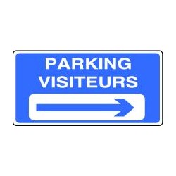 Panneau Parking Visiteurs Flèche Droite