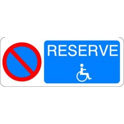 Panneau Stationnement Interdit Réservé Handicapés