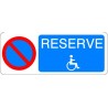 Panneau Stationnement Interdit Réservé Handicapés