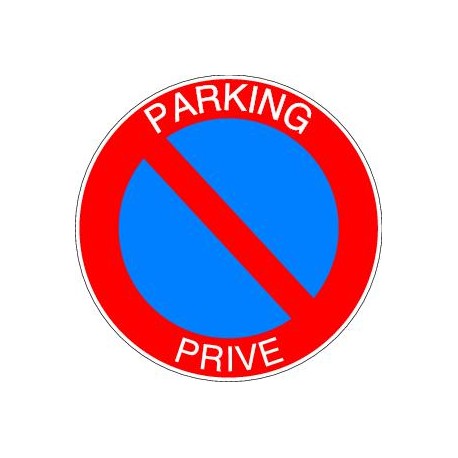 Panneau De Prescription B6a1 Plat : Parking Privé sur