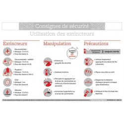 CONSIGNES DE SECURITE UTILISATION DES EXTINCTEURS