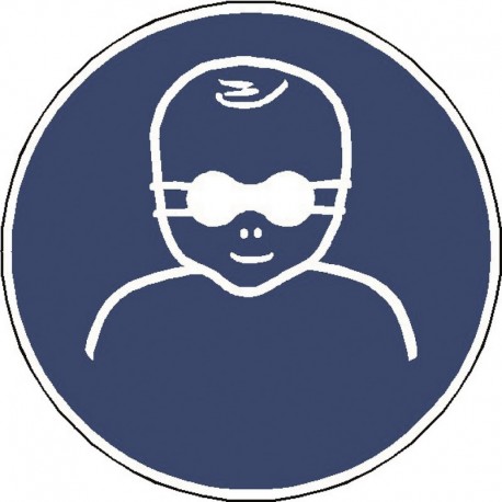 Protection opaque des yeux obligatoire pour les enfants en bas âge