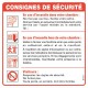 CONSIGNES DE SECURITE POUR CHAMBRES HOPITAUX, CLINIQUES, MAISONS DE RETRAITE