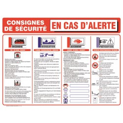 CONSIGNES DE SECURITE EN CAS D ALERTE - CAMPING - ACTIVITE PLEIN AIR